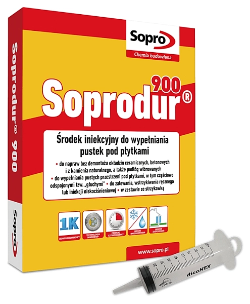 Ін'єкційний засіб для заповнення порожнин і тріщин Soprodur 900 (0,5 кг)