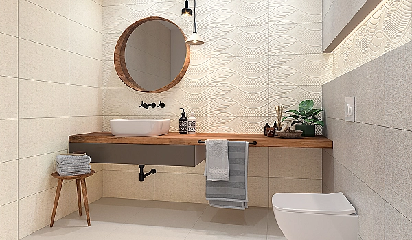 Плитка стінова Symetry Beige STR 30x60 код 1004 Ceramika Paradyz - Фото - 3
