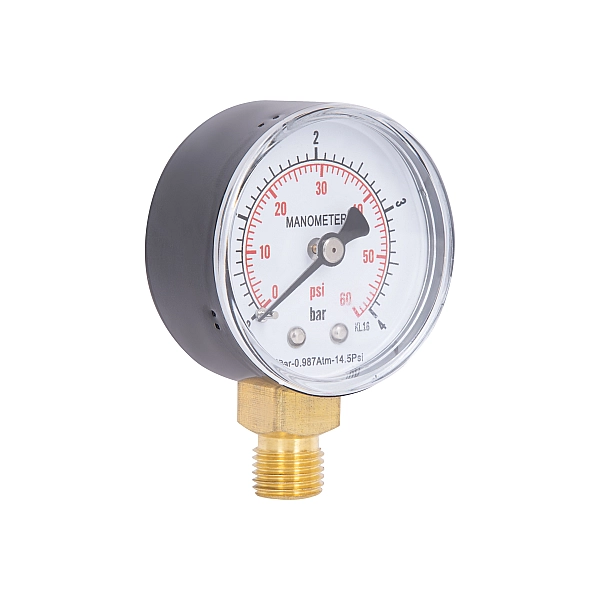 Манометр Thermo Alliance Standart 50 мм 1/4", нижнє підмикання SD1704B - Фото - 4