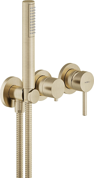 Змішувач для ванни Live Miele Spazzolato PVD WESK100-1TCGP Nobili