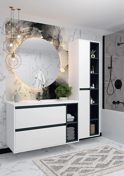 "Айріс" Пенал 44х33 (білий, лівий) - Фото - 4