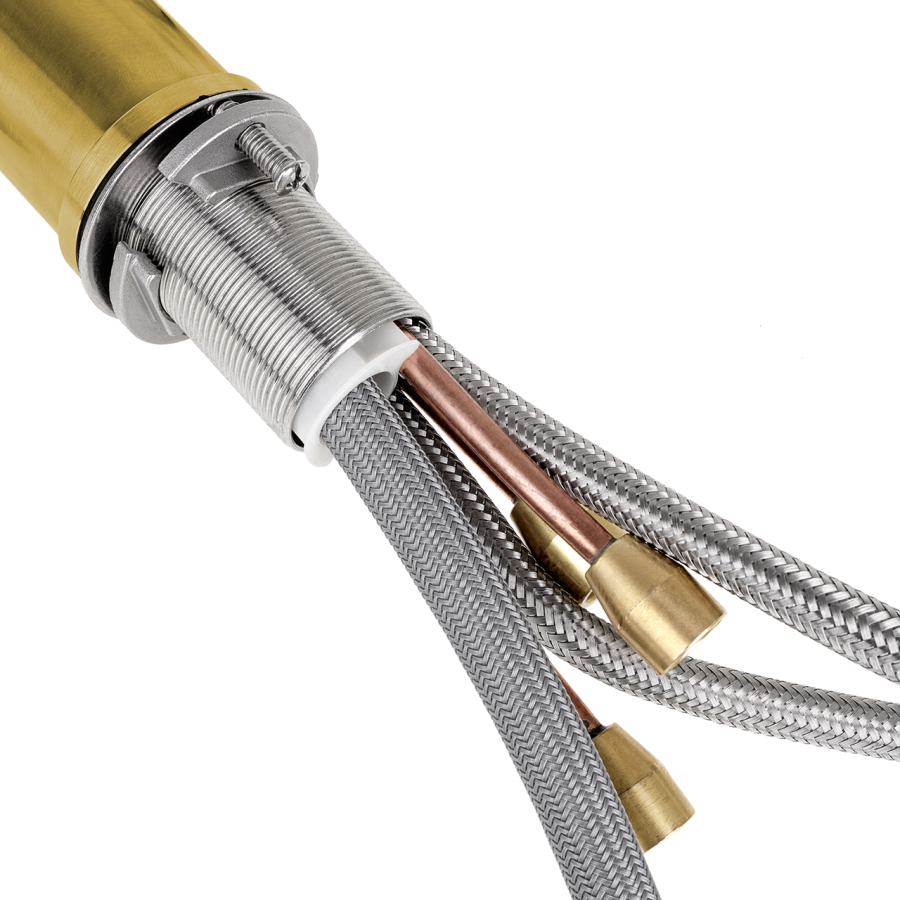 Комбінований змішувач на кухню золотий 4в1 Nett FWG-33 - Фото - 4