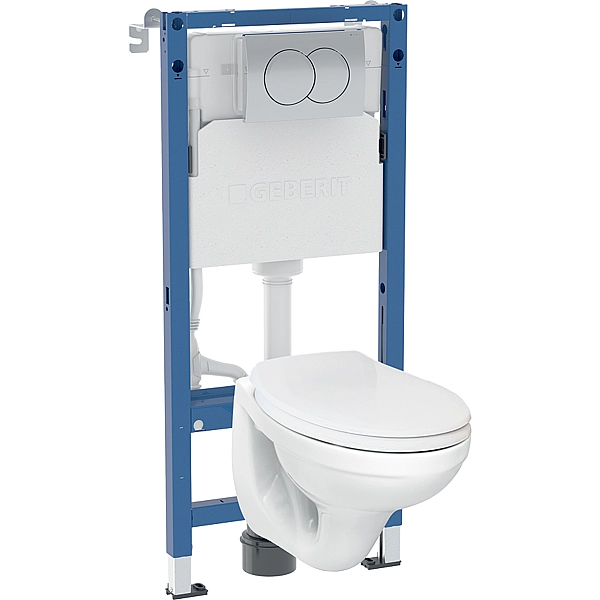 Комплект Інсталяція для унітаза Duofix Pro 20 + Унітаз Idol з кришкою 118.315.21.3 Geberit