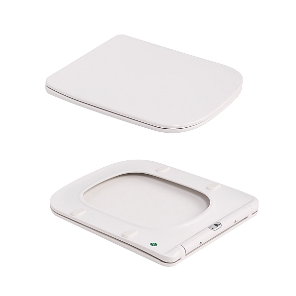 Унітаз підвісний Tern Ultra Quiet 490×365×325 мм, Marble, з сидінням Slim Duroplast / Soft-close / Quick Release QT17332303ASMR Qtap - Фото - 8