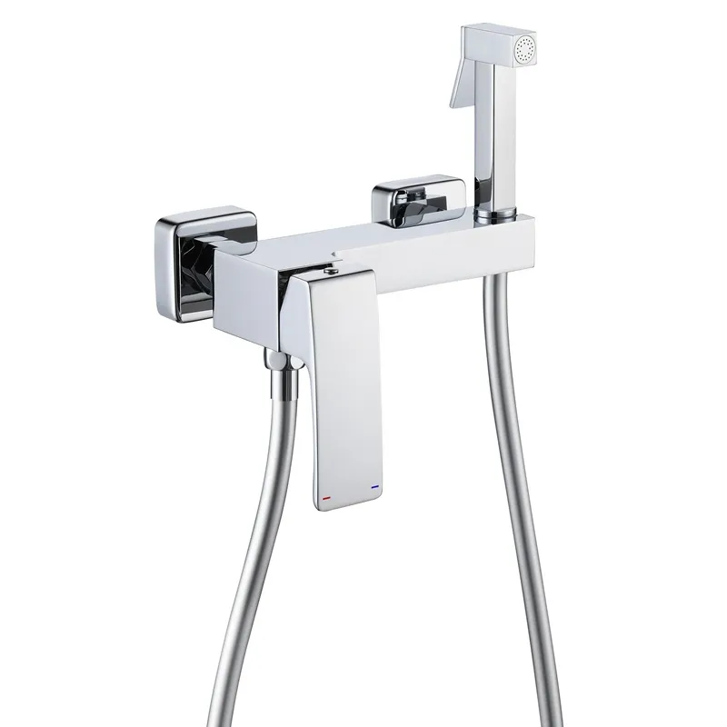 Змішувач для гігієнічного душу термостатичний вбудований KOER KB-24037-01 (Колір хром)