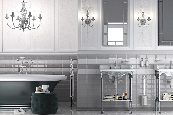 Плитка стінова 462051 Metrotiles Сірий 10x20 код 2383 Голден Тайл - Фото - 2