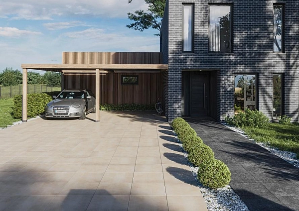 Плитка керамогранітна Pizarra Dark Grey 2.0 RECT 600x600x20 StarGres - Фото - 2
