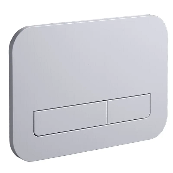 Панель змиву Koer KT-0609-01 240x160x7mm пластикова, кнопка лінійна (колір хром) (KR6130)