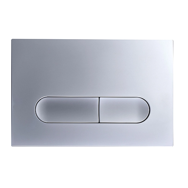 Панель змиву Koer KT-0608-14 240x160x10mm пластикова, кнопка закруглена (колір сатин) (KR6127) - Фото - 6