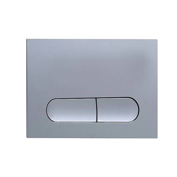 Панель змиву Koer KT-0608-01 240x160x10mm пластикова, кнопка закруглена (колір хром) (KR6124) - Фото - 5