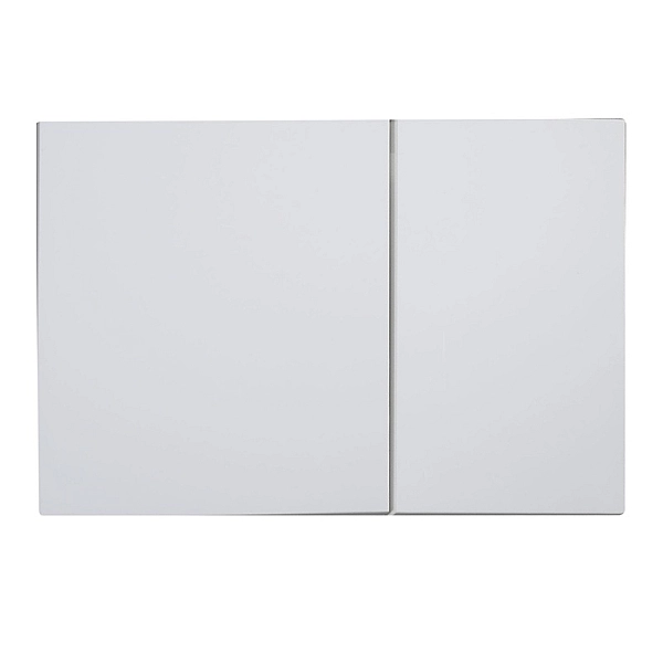 Панель змиву Koer KT-0610-03 240x160x32mmmm пластикова, кнопка квадратна (колір білий) (KR6134) - Фото - 4