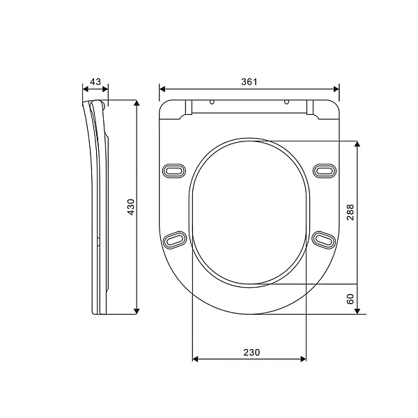 Комплект Grohe Set Унітаз ELLIPSE-0305-T3 + Інсталяція UA388400WG + панель 38732000 (388400WGELLIPS0305T3) - Фото - 20