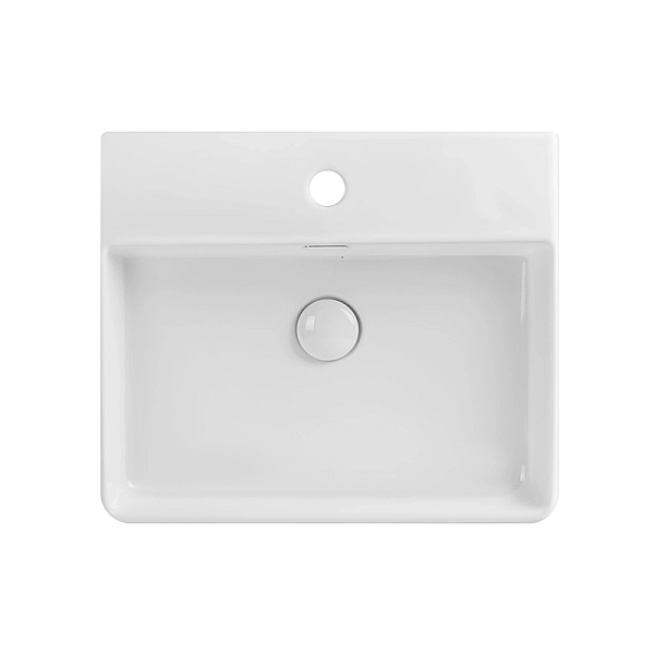 Раковина підвісна-накладна Mixxus Premium  QUADRO-0203 500x420x130mm (отвір під змішувач, перелив) (MP6718) - Фото - 6