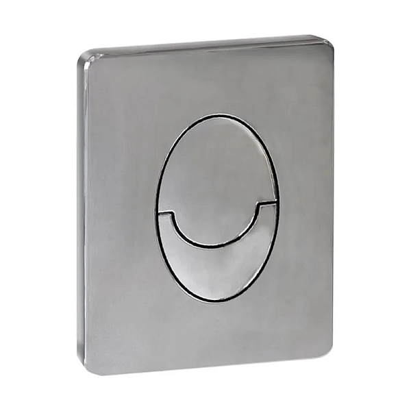 Панель змиву Koer KT-0606-02 157x198x3mm пластикова, кнопка закруглена (SS Color) (KR6238)