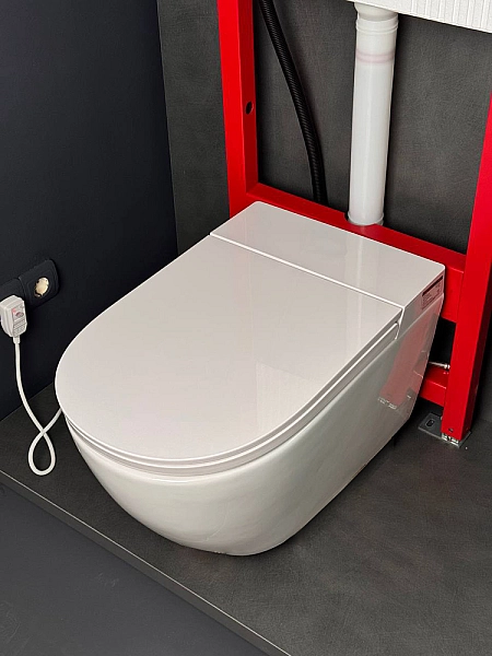Комплект: Koer TB-0301 Smart Унітаз-біде підвісний TB-0101 з електронним управлінням + Інсталяція KT-0409 + панель KT-0609-01 Chrome (KR6116) - Фото - 52