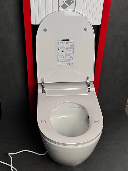 Комплект: Koer TB-0301 Smart Унітаз-біде підвісний TB-0101 з електронним управлінням + Інсталяція KT-0409 + панель KT-0609-01 Chrome (KR6116) - Фото - 51