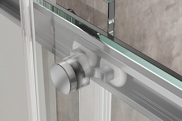 Душова кабіна без піддону Koer SR SC03-100x100x200-TR-01 прозоре скло Easy Clean 6мм, хром (KR5357) - Фото - 12
