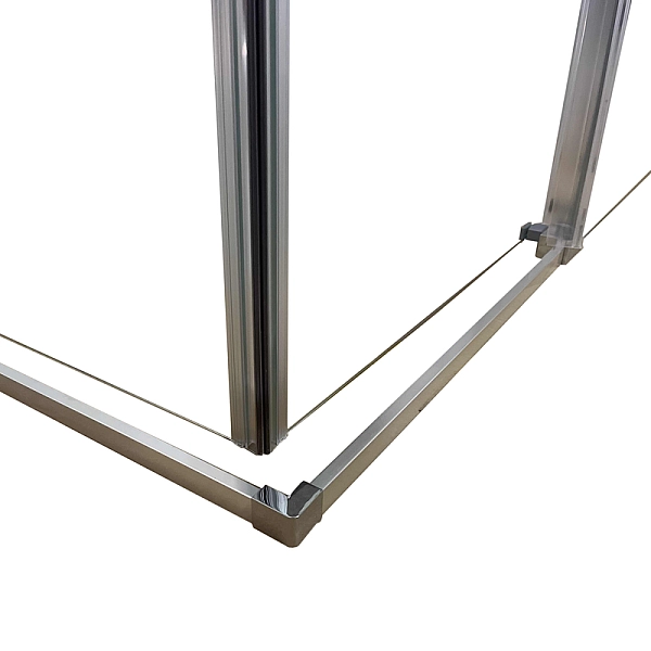 Душова кабіна без піддону Koer SR SC03-100x100x200-TR-01 прозоре скло Easy Clean 6мм, хром (KR5357) - Фото - 11