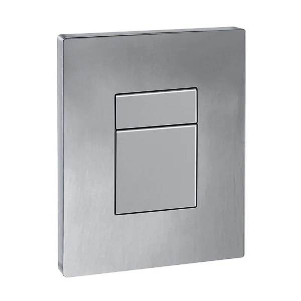 Панель змиву Koer KT-0607-02 157x198x3mm пластикова, кнопка квадратна (SS Color) (KR6239)