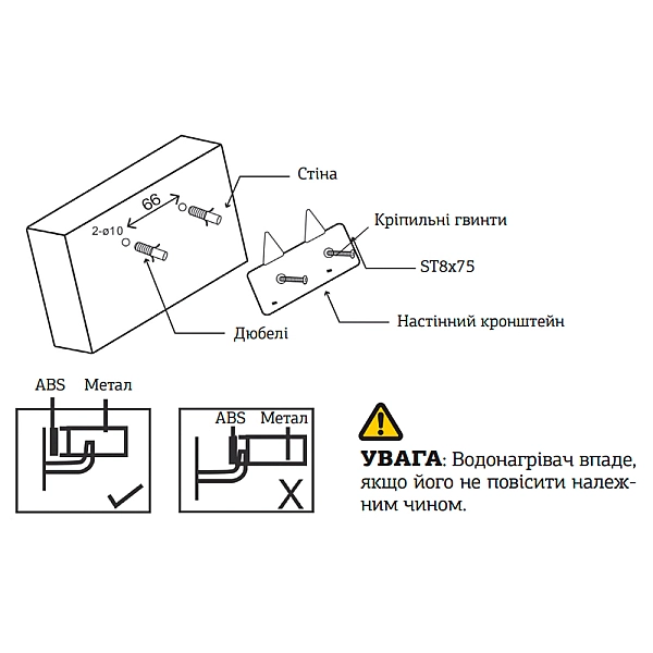 Водонагрівач "Під мийку" Mixxus EWH-0606 Small Under накопич. 6 л, мокр.тен 1,5 kW (WH0006) - Фото - 4