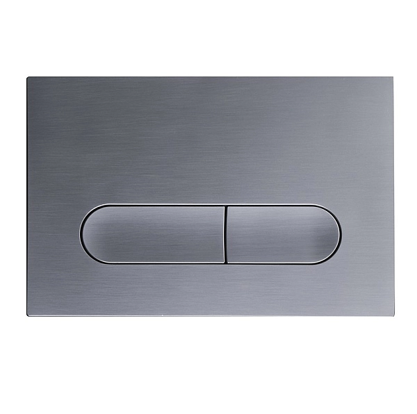 Панель змиву Koer KT-0608-07 240x160x10mm пластикова, кнопка закруглена (колір графіт) (KR6128) - Фото - 7