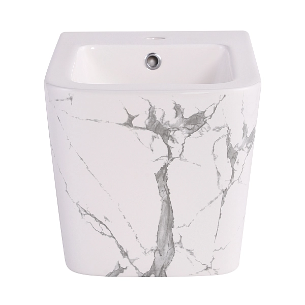Біде підвісне Qtap Tern 520x350x330 мм, Marble QT17551303GMR - Фото - 3
