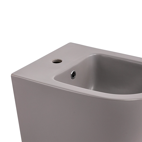 Біде підвісне Qtap Robin 515x370x350 мм, Stone grey QT13551381GSG - Фото - 5