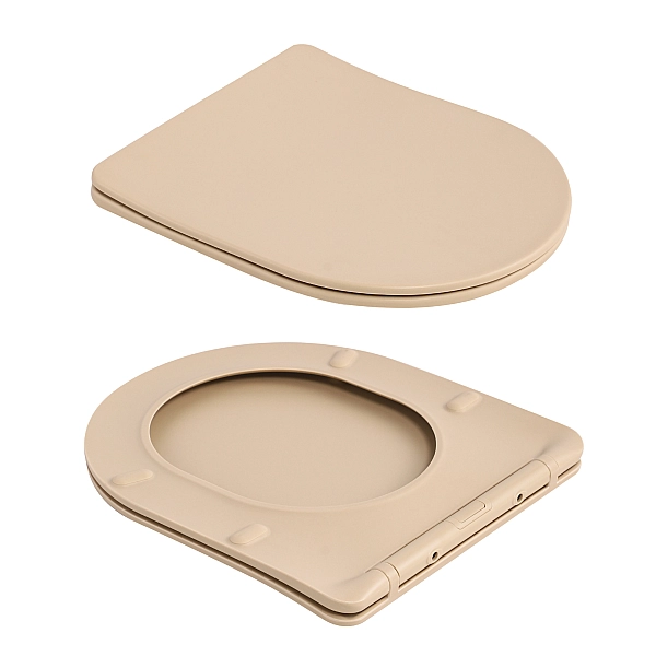 Унітаз підвісний Robin Ultra Quiet 490×365×325 мм, Beige, з сидінням Slim Duroplast / Soft-close / Quick Release QT13332381АSSB Qtap - Фото - 8