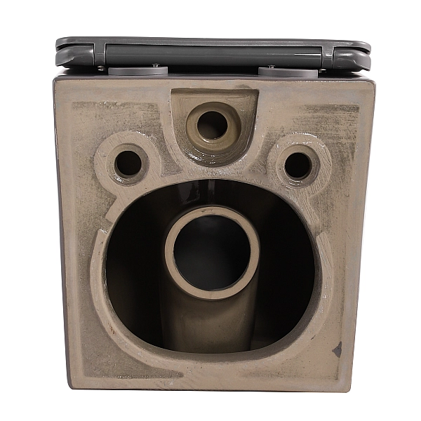 Унітаз підвісний Tern Ultra Quiet 490×365×325 мм, Stone Grey, з сидінням Slim Duroplast / Soft-close / Quick Release QT17332303ASSG Qtap - Фото - 7