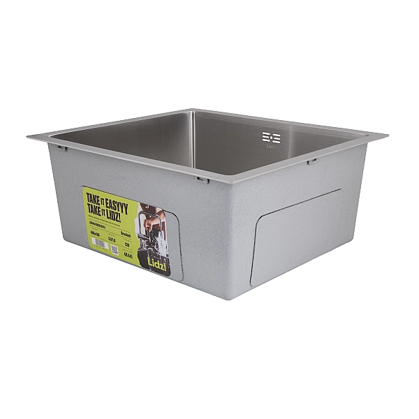 Мийка для кухні інтегрована під стільницю Lidz Handmade H4843 Brushed Steel 3,0/1,0 мм LDH4843BRU49441 - Фото - 4