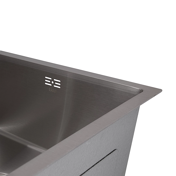 Мийка для кухні інтегрована під стільницю Lidz Handmade H4843 Brushed Steel 3,0/1,0 мм LDH4843BRU49441 - Фото - 6