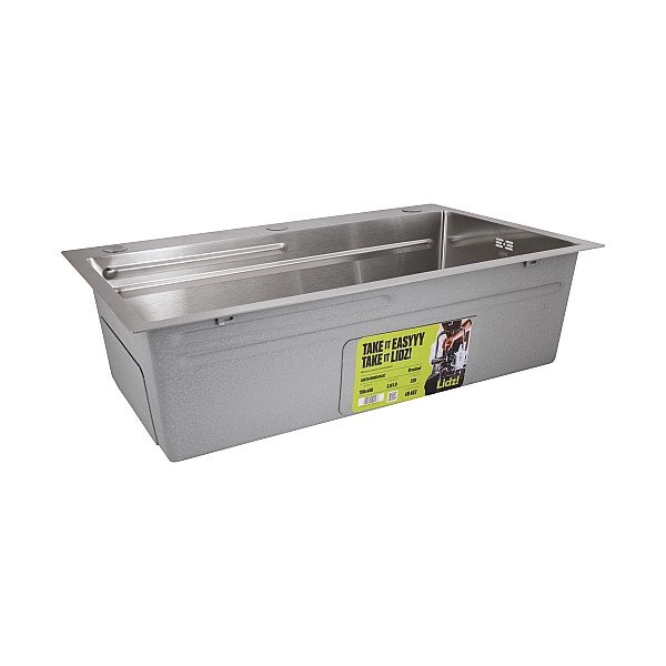 Мийка для кухні інтегрована Lidz Handmade H7545 Brushed Steel 3,0/1,0 мм LDH7545BRU49457 - Фото - 5