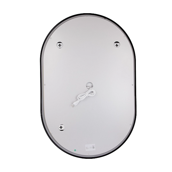 Дзеркало Qtap Scorpio (SC1) з LED-підсвічуванням Touch, з антизапотіванням, з димером, рег. темп. кольору (3000-6500K) Black QTSC600900 - Фото - 6