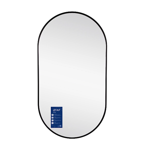 Зеркало Qtap Scorpio (SC1) с LED-подсветкой Touch, с антизапотеванием, с диммером, рег. темп. цвета (3000-6500K) Black QTSC500900 - Фото - 2