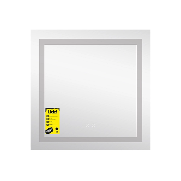 Дзеркало Lidz Kubis (KU1) 700х700 з LED-підсвічуванням Touch, з антизапотіванням, з димером, рег. яскравості LDKU70070049287 - Фото - 3