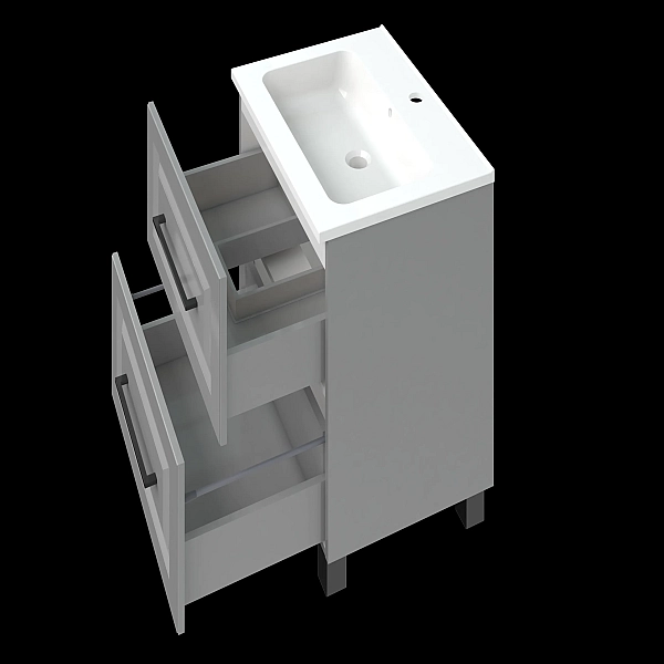 "Денвер" Тумба підлогова з ум.Родео 60 сіра ( 2 ш.) - Фото - 2