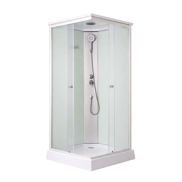 Душевой бокс Lidz Kubis SB90x90.SAT.LOW.FR, стекло Frost 4 мм - Фото - 3