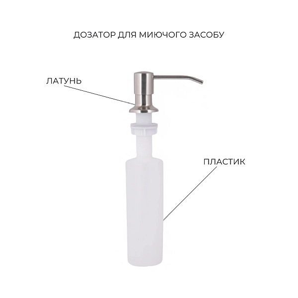 Акційний набір Lidz: мийка Handmade H4545 Decor 2,5/0,5 мм + K01G Корзина для кухонной мойки - Фото - 6