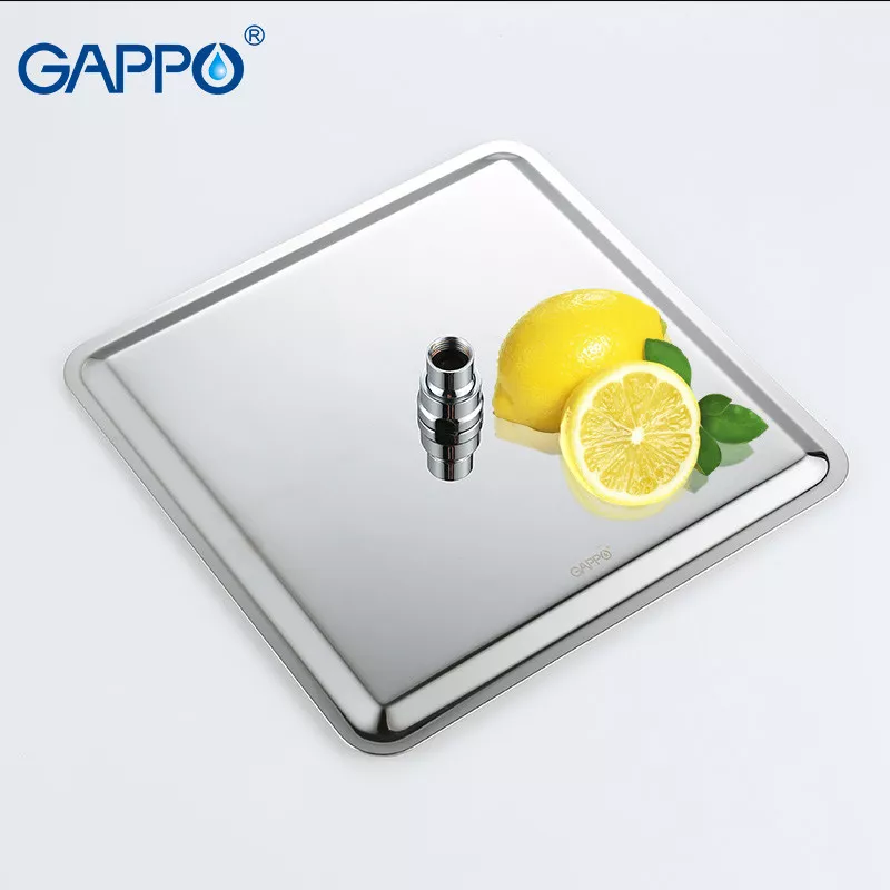 Душова система GAPPO G2407, вилив - перемикач на лійку, хром - Фото - 5
