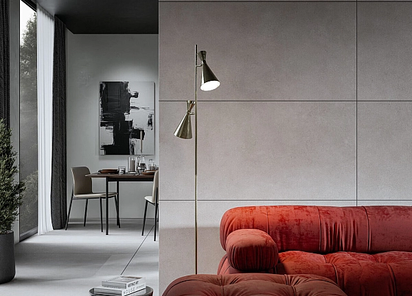 Плитка керамогранітна Modern Concrete Silver RECT 597x1197x8 Cerrad - Фото - 2