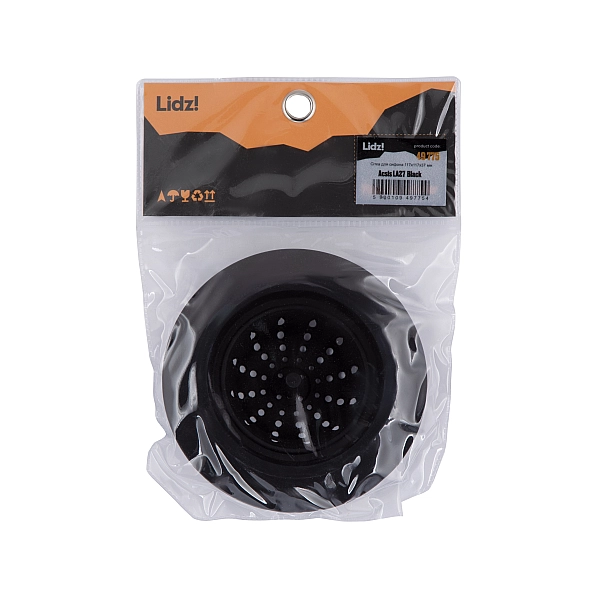 Сітка для сифона Lidz Acsis LA27 Black, силіконова, 117х117х37 мм LDACS33BLM49775 - Фото - 6