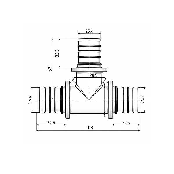 Тройник натяжной Icma №1038 - Фото - 2