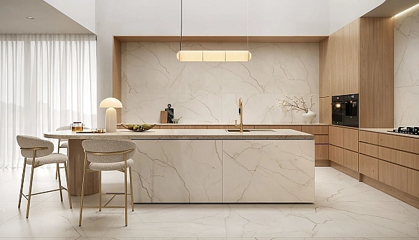 Плитка керамогранітна Arcadia Stone White RECT MAT 598x598 Opoczno - Фото - 2