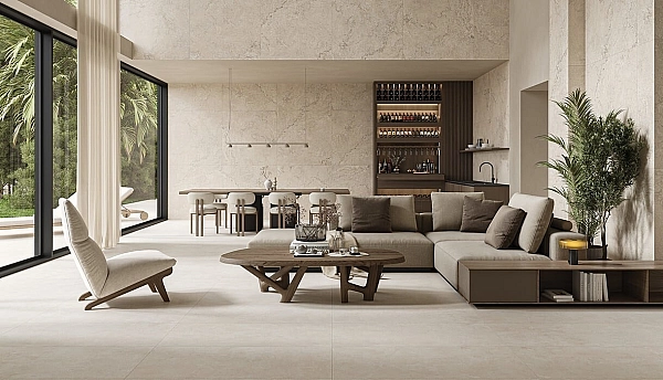 Плитка керамогранітна Monvera Cream RECT MAT 598x598 Opoczno - Фото - 2