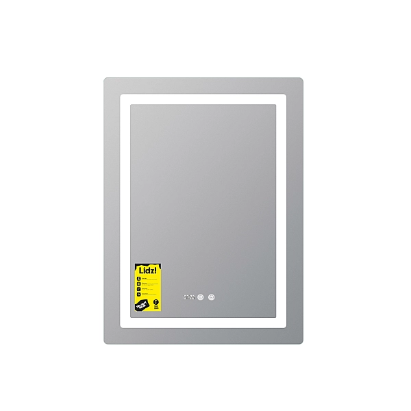 Дзеркало Lidz Kubis (KU2) 600х800 з годинником, з LED-підсвічуванням Touch, з антизапотіванням, з димером, рег. яскравості LDKU600800CL49280 - Фото - 3