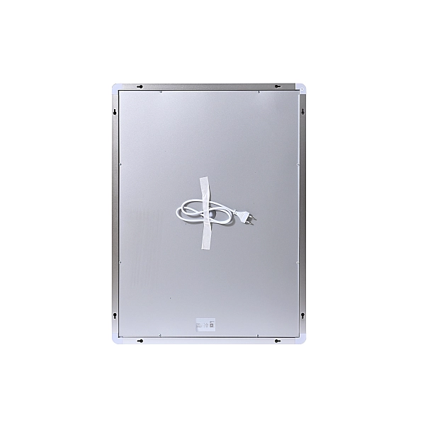 Зеркало Qtap Mideya (MI2) 600х800 с часами, с LED-подсветкой Touch, с антизапотеванием, диммером, рег. яркости QTMID60080049627 - Фото - 6