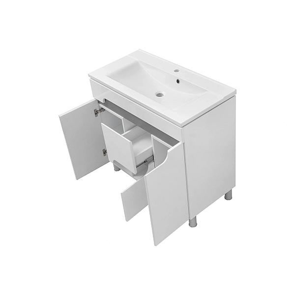 "Корнелія" Тумба нап з ум.шк.Глорія 90 1ш 3дв сіра металік - Фото - 2