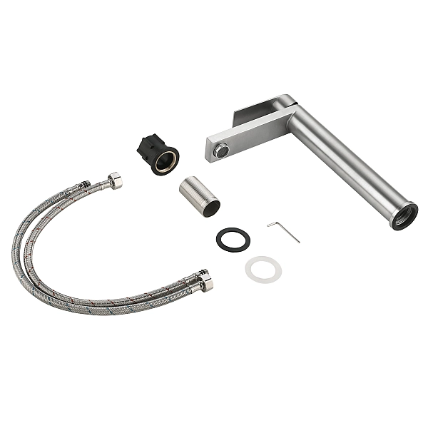Смеситель для раковины высокий Lidz Nexus 001FH (k35)  LDNEX001FHNKS49185 Nickel - Фото - 7