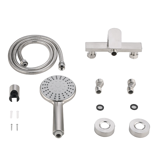 Змішувач для душу Lidz Nexus 010 (k35)  LDNEX010NKS49188 Nickel - Фото - 7