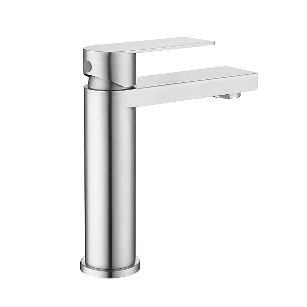 Змішувач для раковини низький Lidz Nexus 001F (k35)  LDNEX001FNKS49184 Nickel - Фото - 3